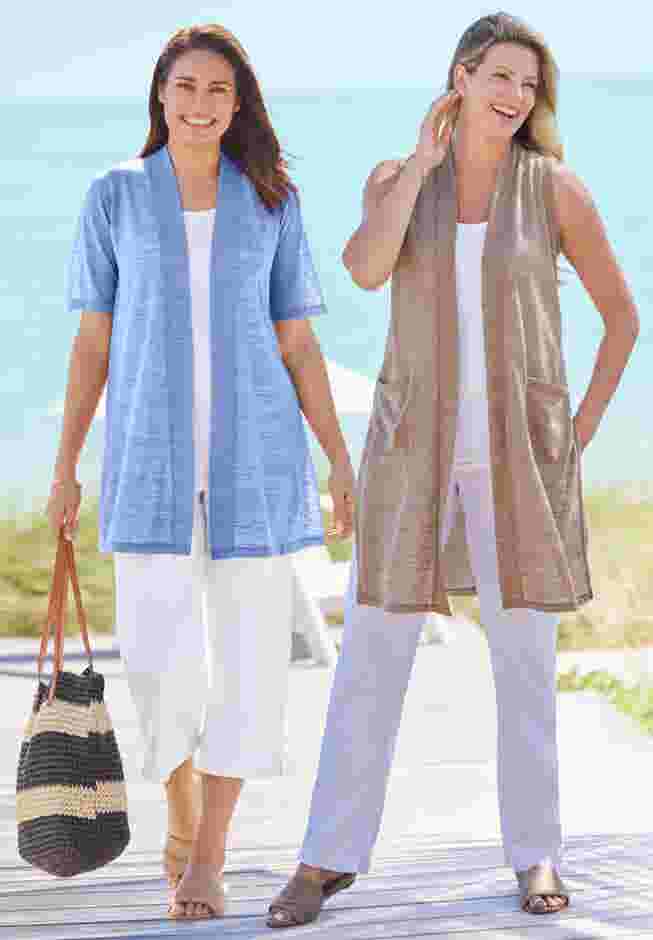 Lightweight Linen Vest image number 3