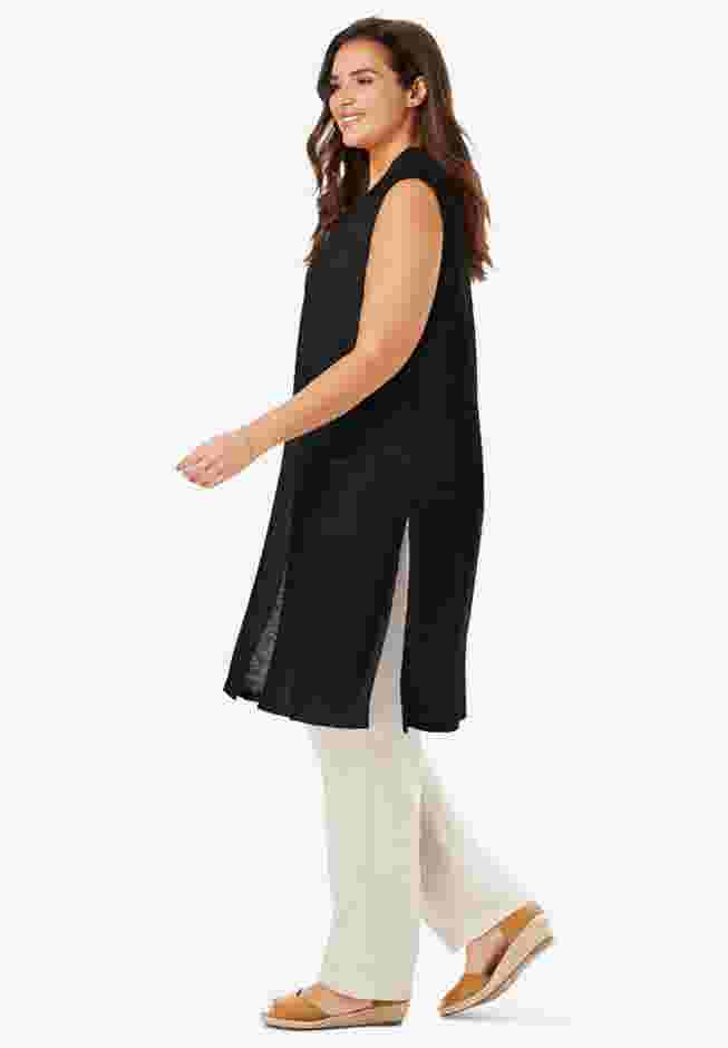Lightweight Linen Vest image number 2