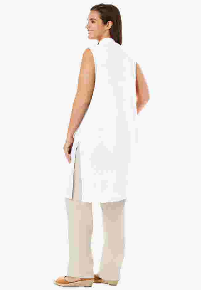 Lightweight Linen Vest image number 1