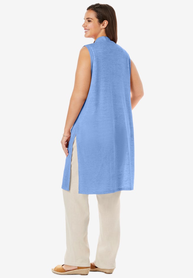 Lightweight Linen Vest image number 1