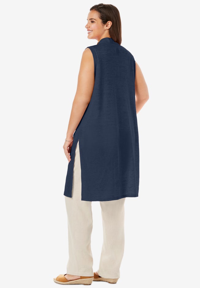 Lightweight Linen Vest image number 1