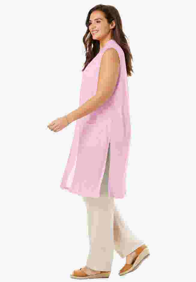 Lightweight Linen Vest image number 2