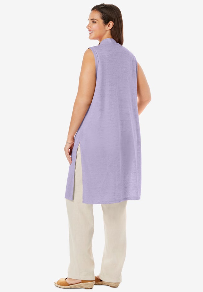 Lightweight Linen Vest Sweater image number 1