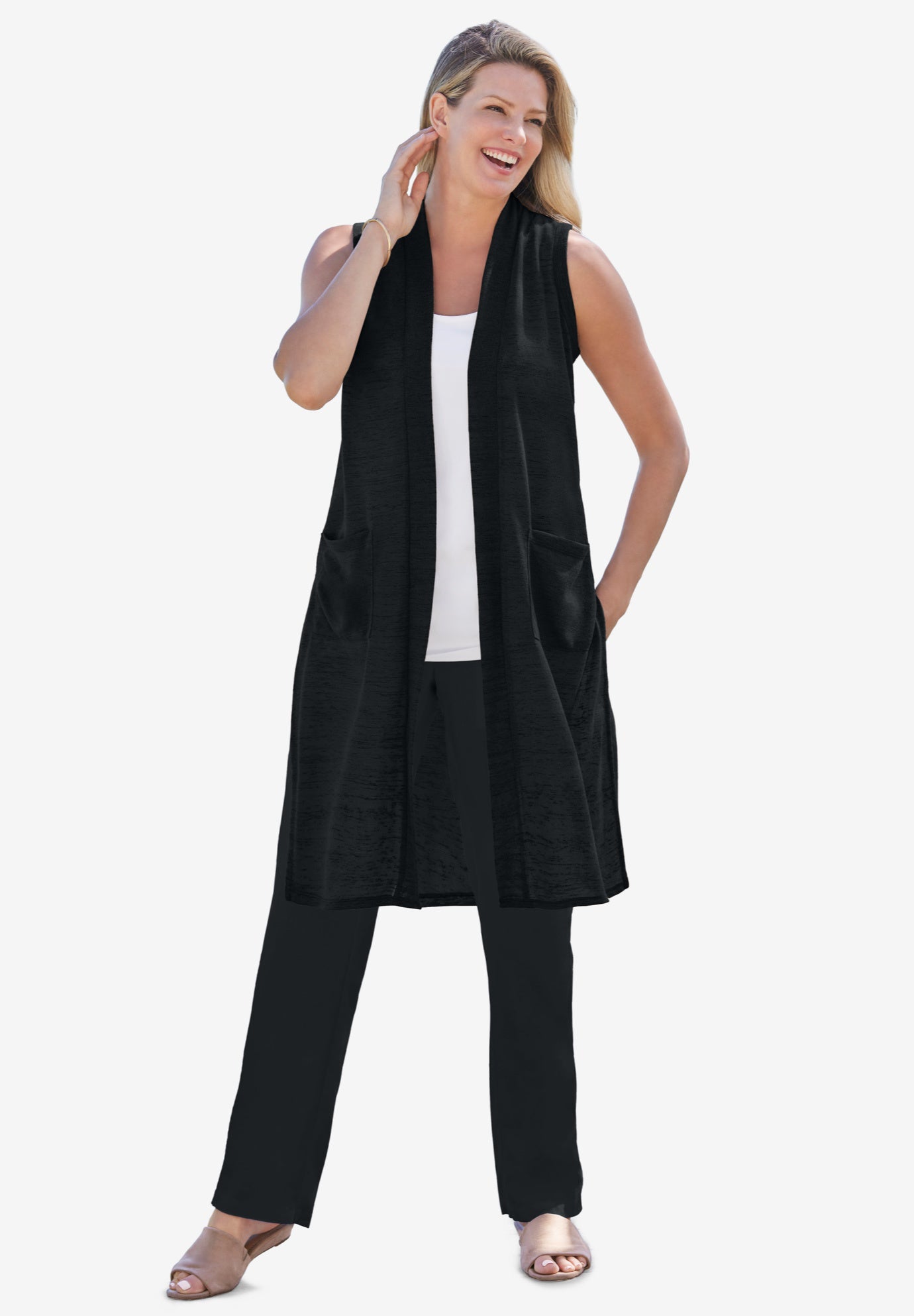 Lightweight Linen Vest image number 0