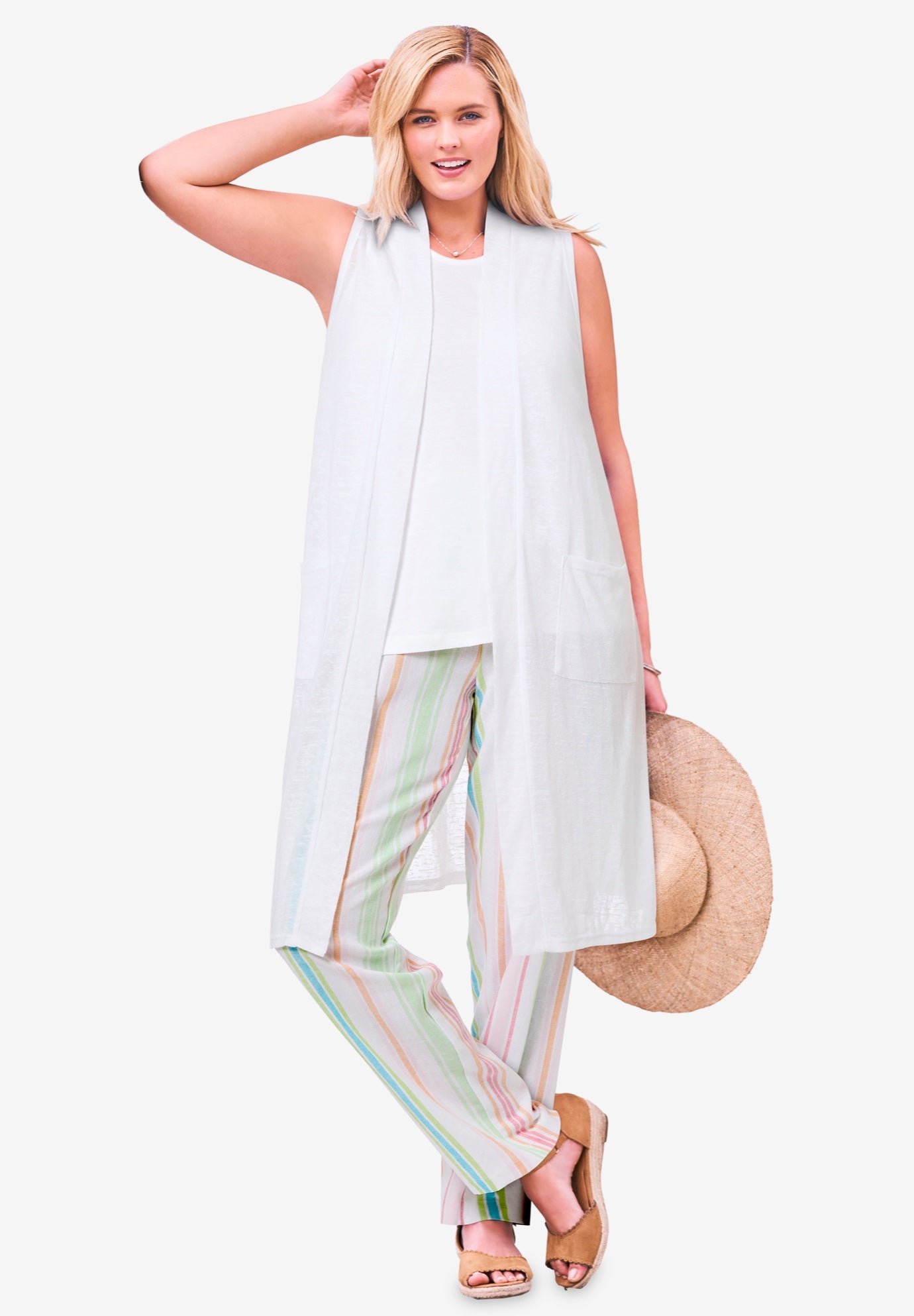 Lightweight Linen Vest image number 0