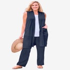 Lightweight Linen Vest image number null