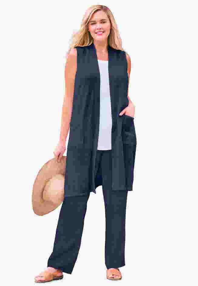 Lightweight Linen Vest image number 0