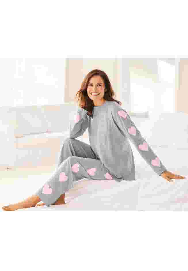 Dreams & Co® Side Print Pajama Set image number 3