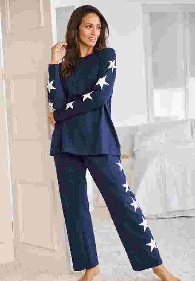 Dreams & Co® Side Print Pajama Set image number 6