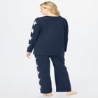 Dreams & Co® Side Print Pajama Set image number null