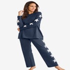 Dreams & Co® Side Print Pajama Set image number null
