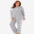 Dreams & Co® Side Print Pajama Set image number null