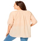 Three-Quarter Sleeve Full Placket Blouse image number null