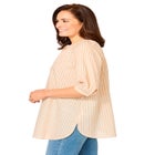 Three-Quarter Sleeve Full Placket Blouse image number null