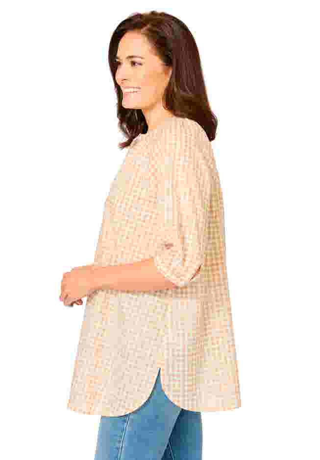 Three-Quarter Sleeve Full Placket Blouse image number 2
