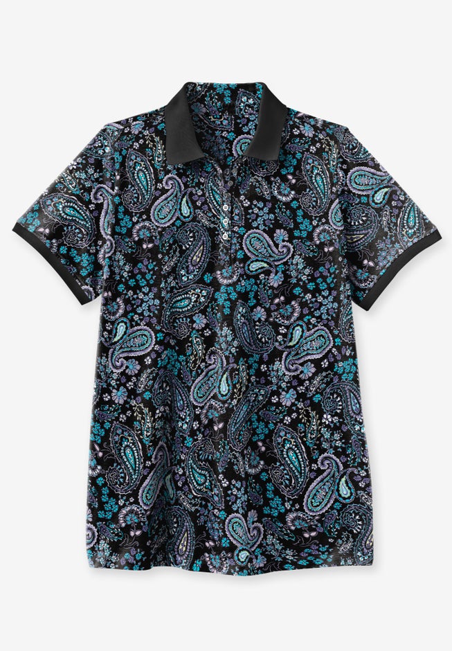 Perfect Printed Short-Sleeve Polo Shirt image number 3