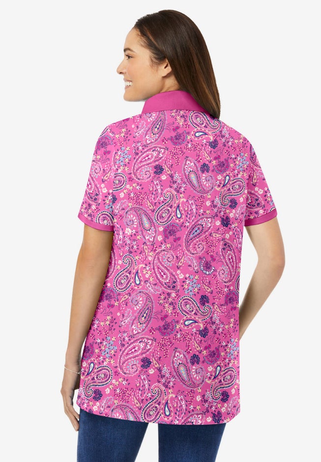 Perfect Printed Short-Sleeve Polo Shirt image number 1