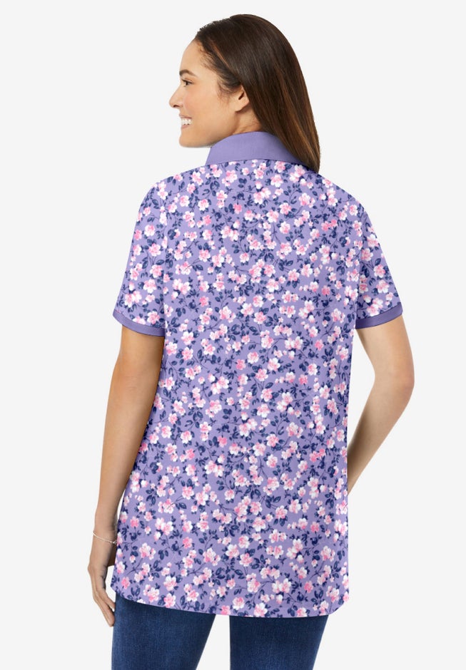 Perfect Printed Short-Sleeve Polo Shirt image number 1