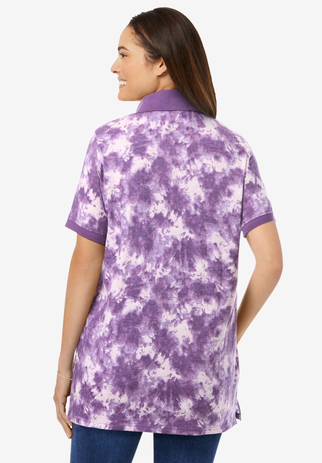 Perfect Printed Short-Sleeve Polo Shirt image number 1