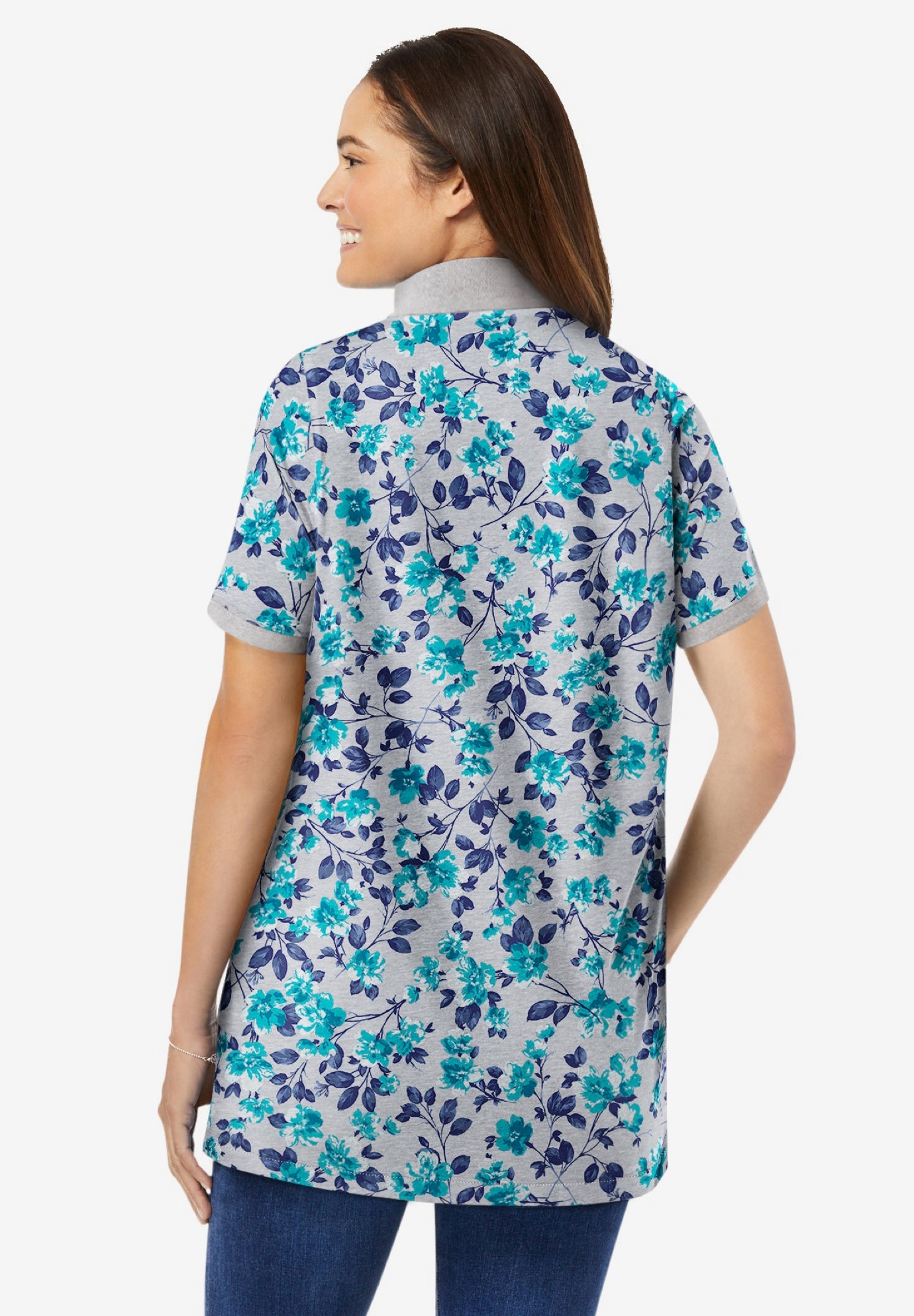 Perfect Printed Short-Sleeve Polo Shirt image number 1