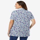 Perfect Printed Short-Sleeve Polo Shirt image number null