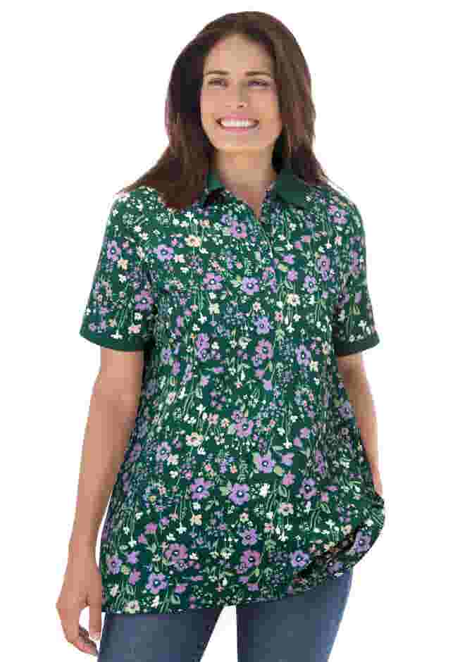 Perfect Printed Short-Sleeve Polo Shirt image number 0