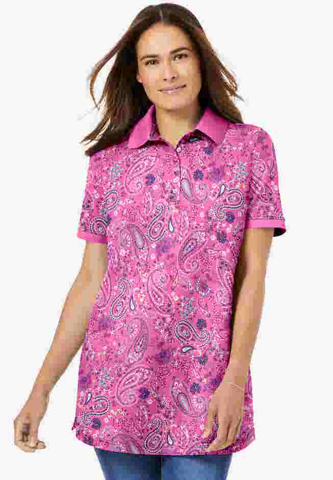 Perfect Printed Short-Sleeve Polo Shirt image number 0