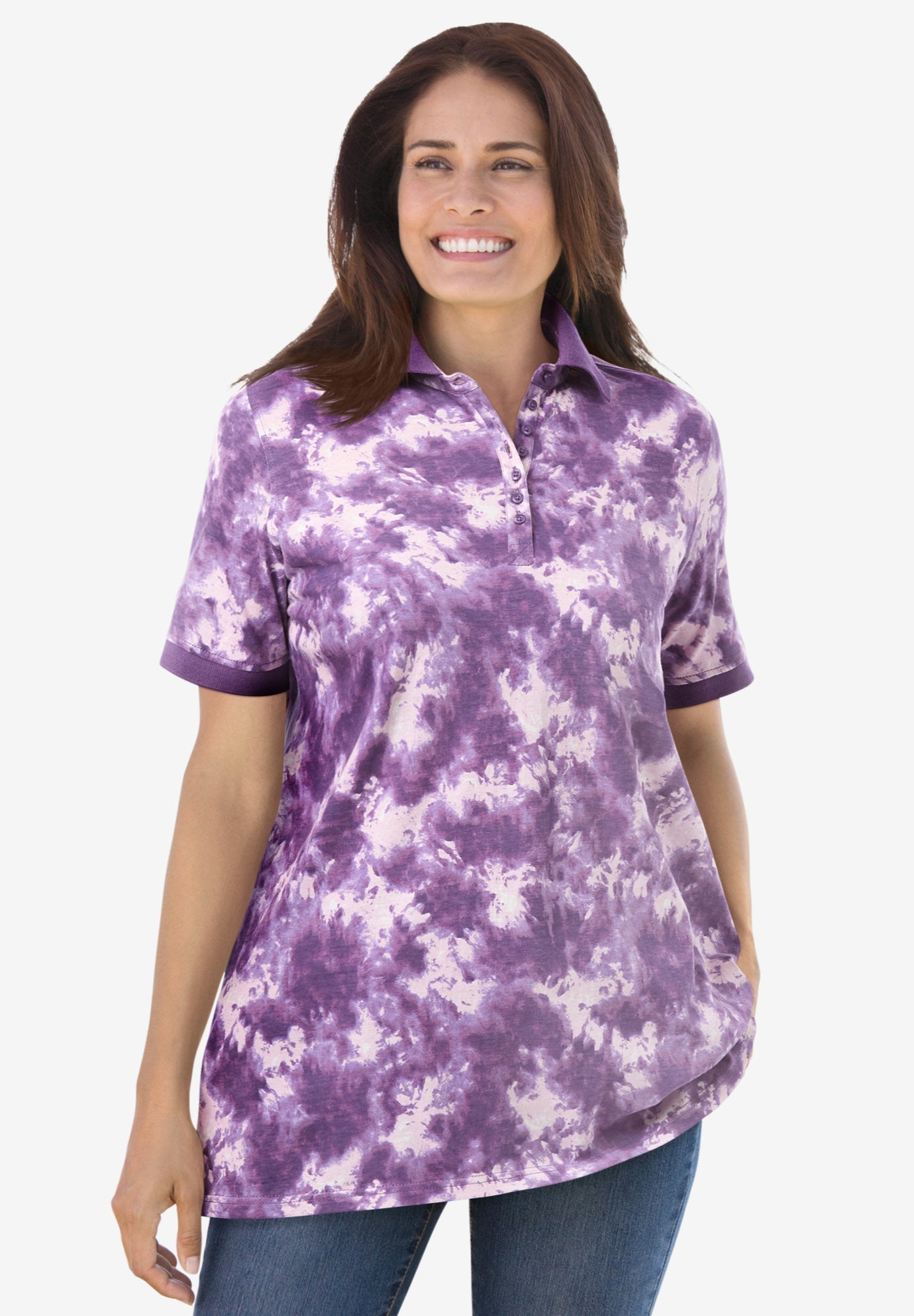 Perfect Printed Short-Sleeve Polo Shirt image number 0