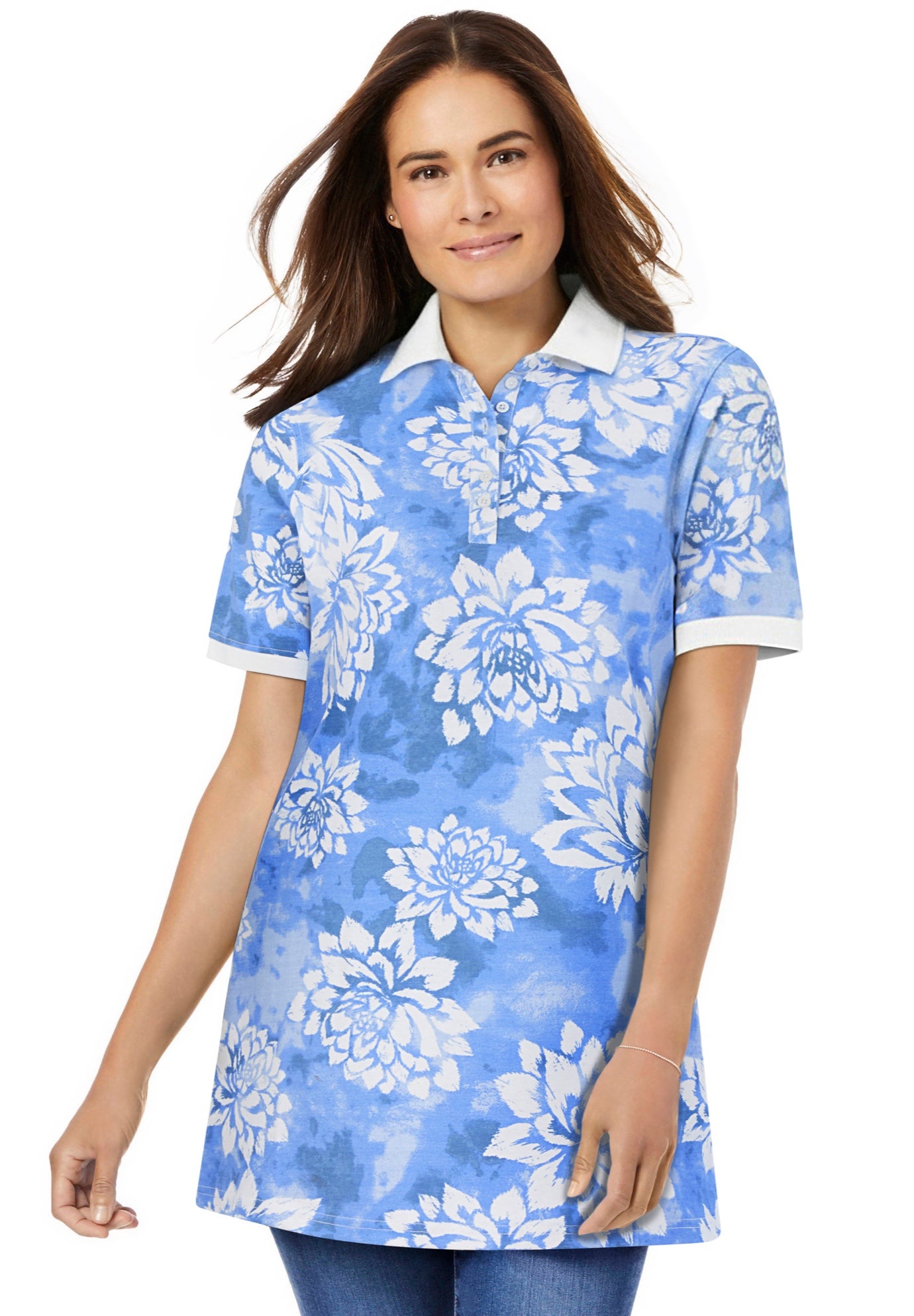 Perfect Printed Short-Sleeve Polo Shirt image number 0