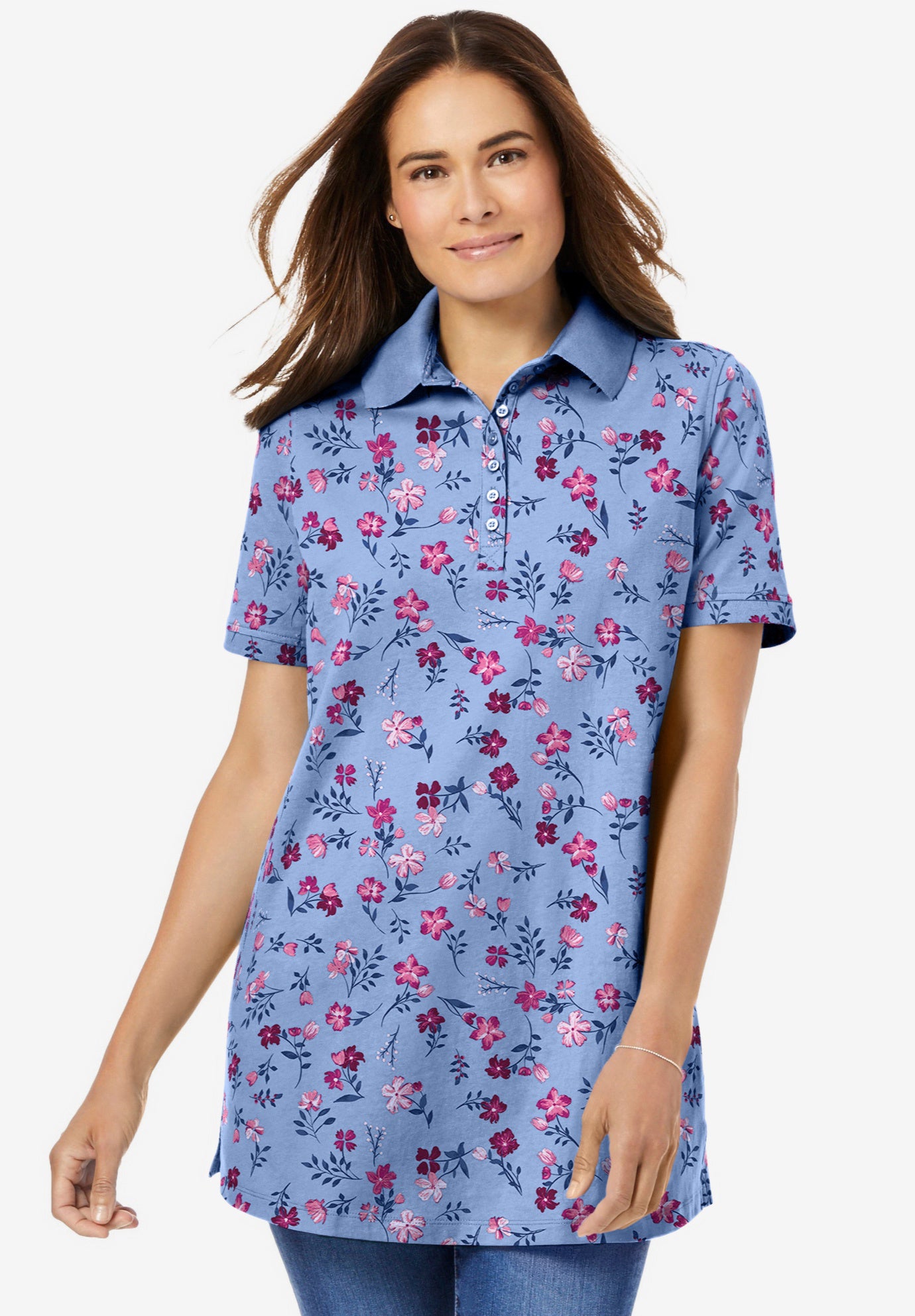 Perfect Printed Short-Sleeve Polo Shirt image number 0
