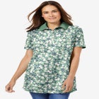 Perfect Printed Short-Sleeve Polo Shirt image number null