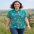 Perfect Printed Short-Sleeve Polo Shirt image number null