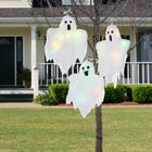 Set of 3 Pre-Lit Hanging Ghosts image number null