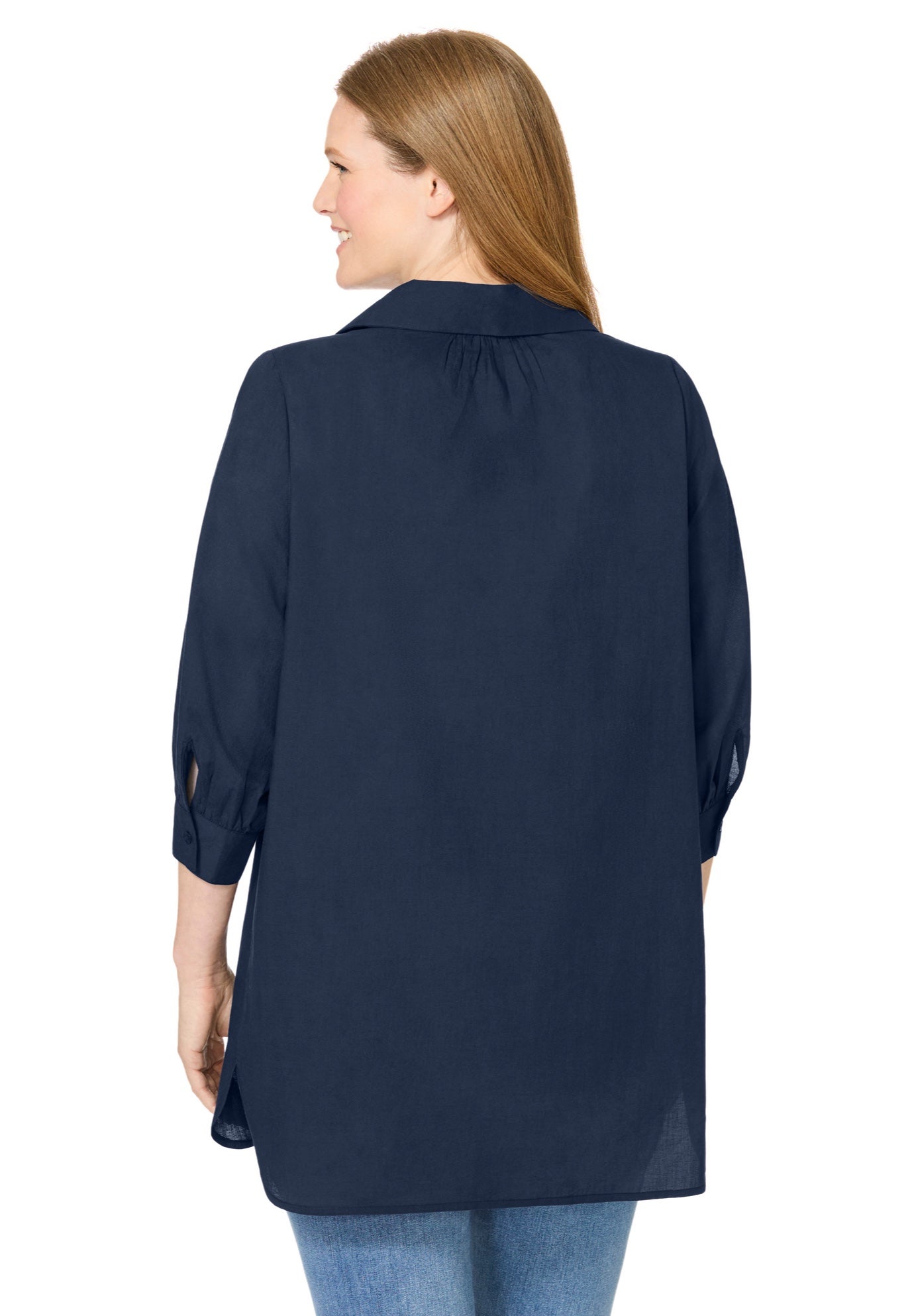 Three-Quarter Sleeve Popover Blouse image number 1