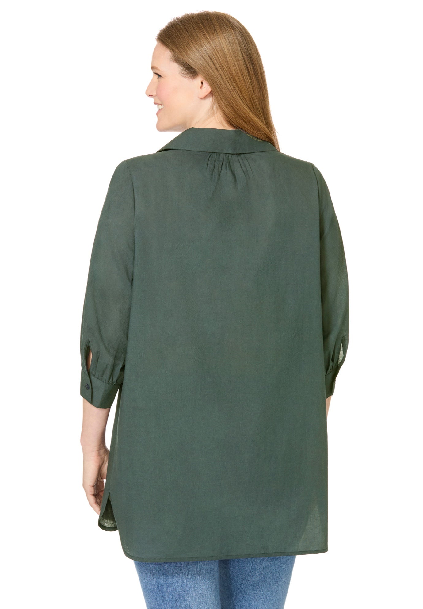 Three-Quarter Sleeve Popover Blouse image number 1
