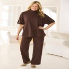 Ribbed-Knit Pant Set image number null