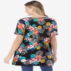 Short-Sleeve Empire Waist Tunic image number null