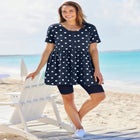 Short-Sleeve Empire Waist Tunic image number null