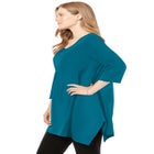 French Terry Handkerchief Hem Tunic image number null