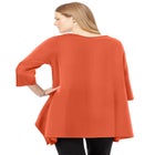 French Terry Handkerchief Hem Tunic image number null