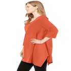 French Terry Handkerchief Hem Tunic image number null