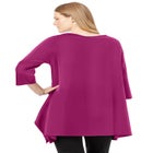 French Terry Handkerchief Hem Tunic image number null