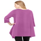 French Terry Handkerchief Hem Tunic image number null