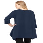 French Terry Handkerchief Hem Tunic image number null