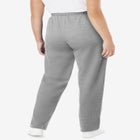 Cotton French Terry Straight-Leg Pull-On Side-Stripe Pants image number null