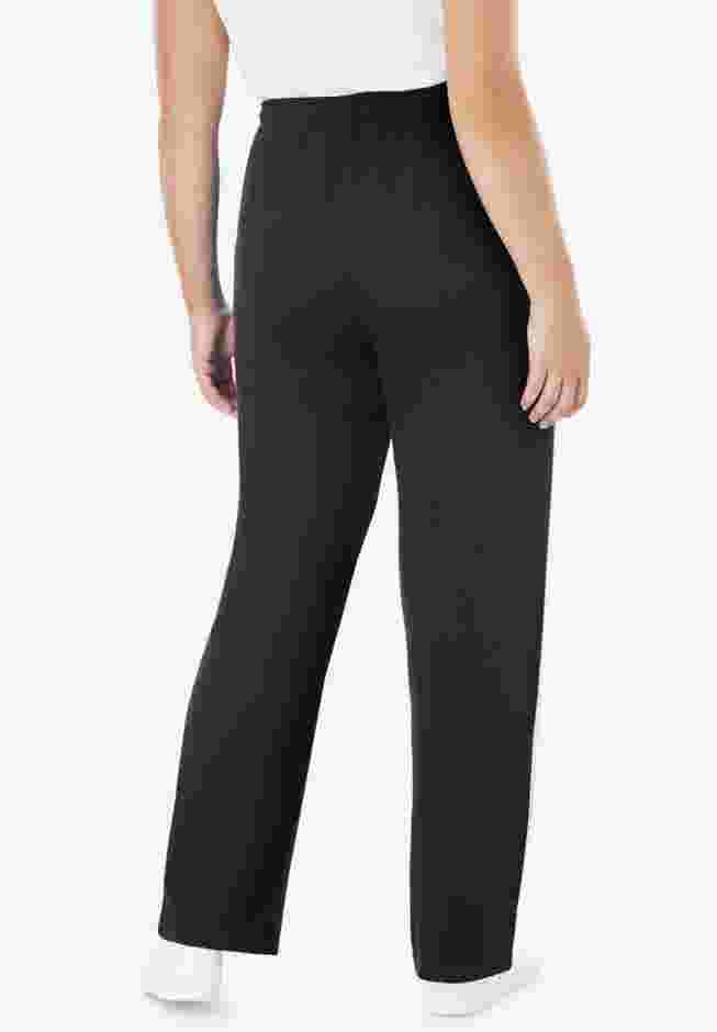 Side Stripe Cotton French Terry Straight-Leg Pant image number 1