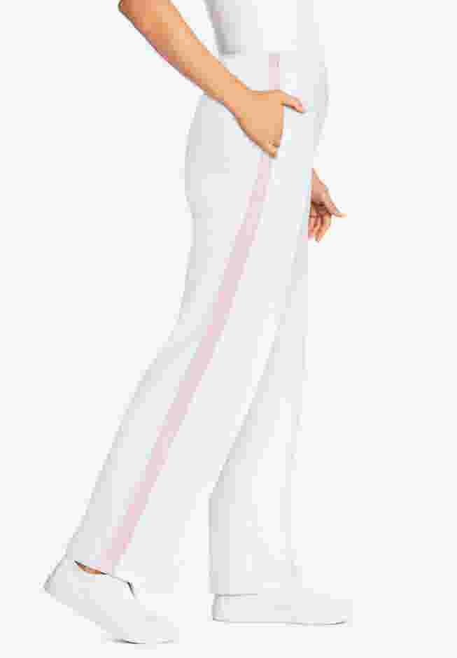 Side Stripe Cotton French Terry Straight-Leg Pant image number 2