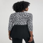 Printed Yoke Trapeze Tee image number null