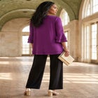 Ruffle Layered Sleeve Top image number null