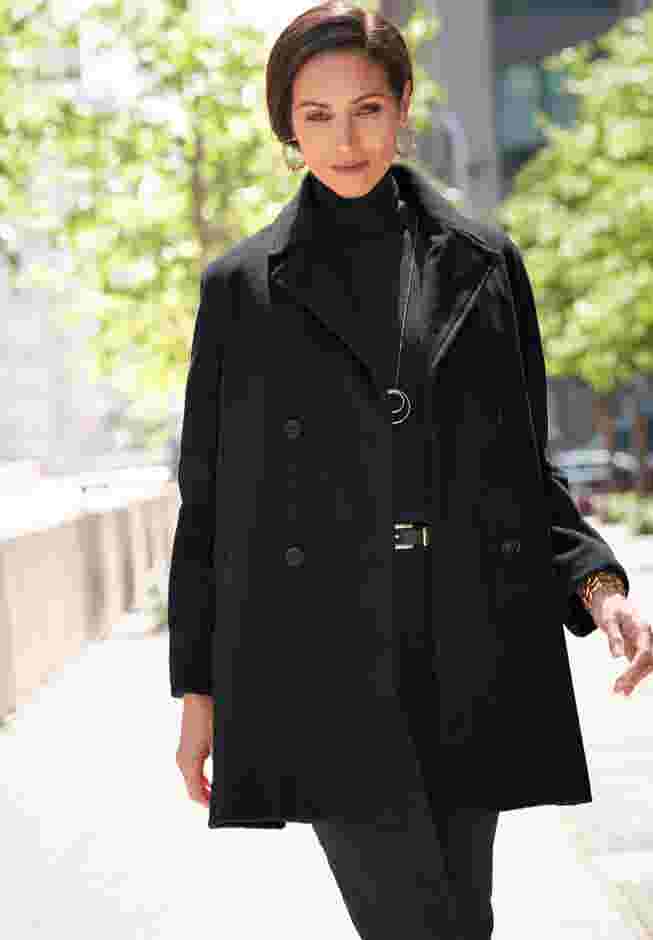 A-Line Wool Peacoat image number 0